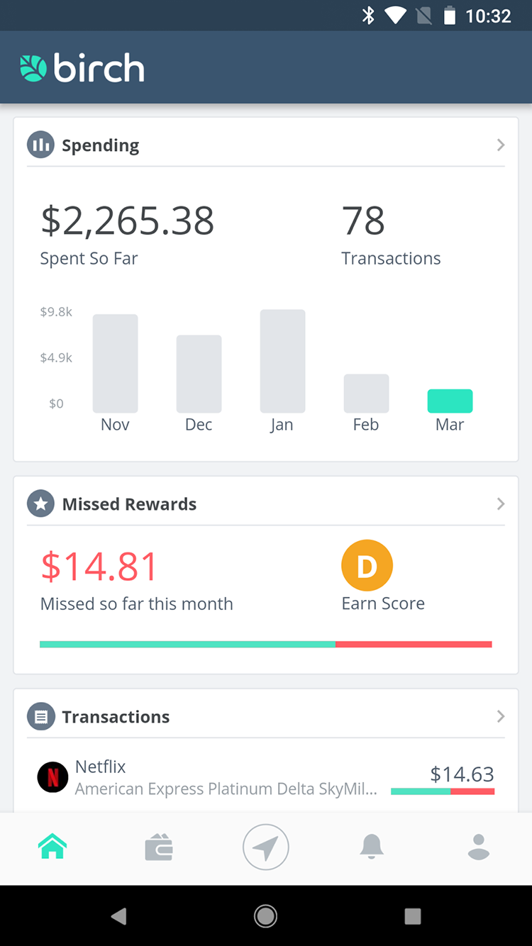 Birch Finance screenshot